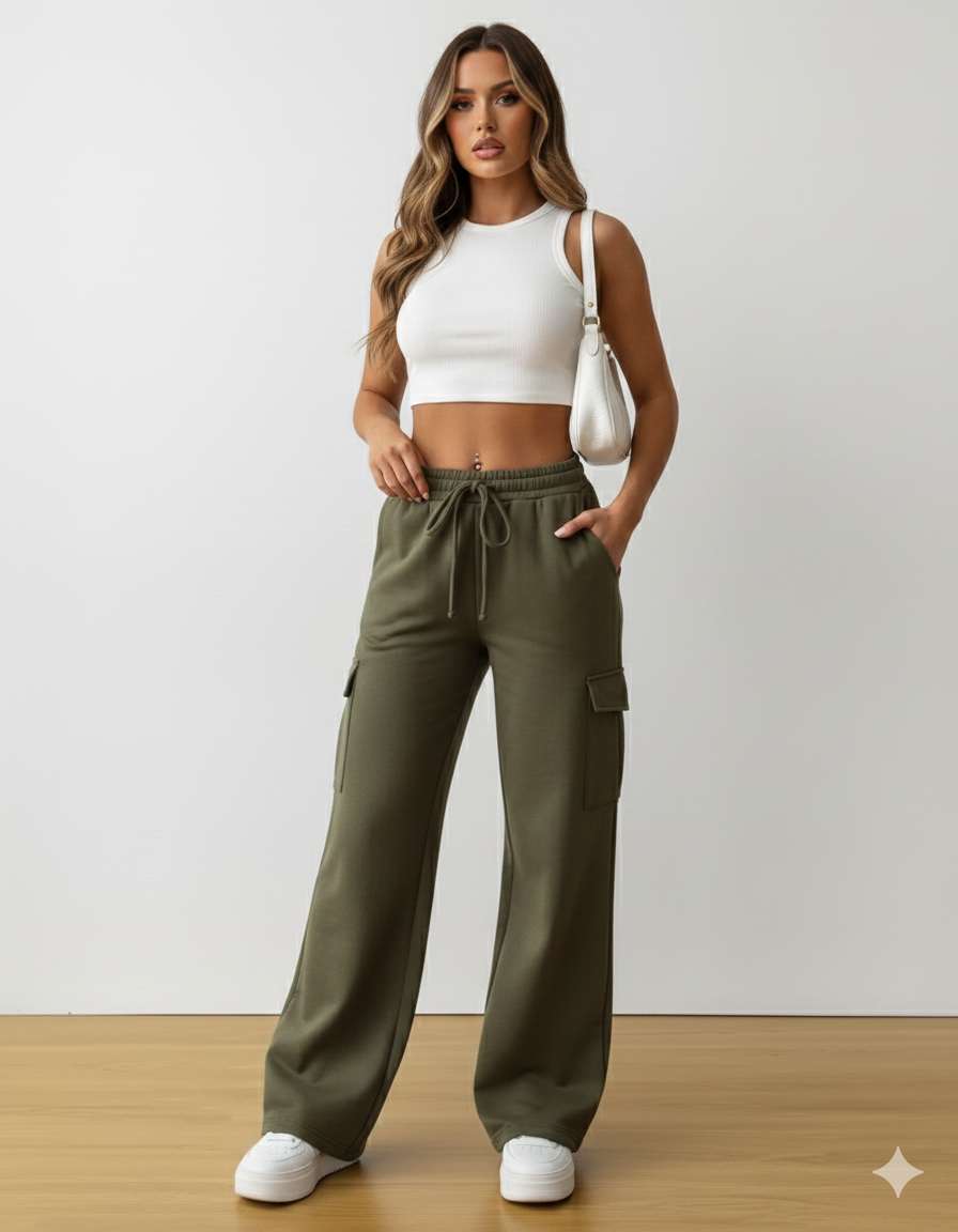 TK High Waisted Camo Cargo Trouser