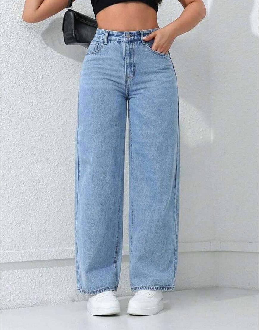 TK High Waisted Light Blue Loose Mom Jeans