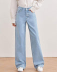 TK High Waisted Light Blue Wide leg Jeans